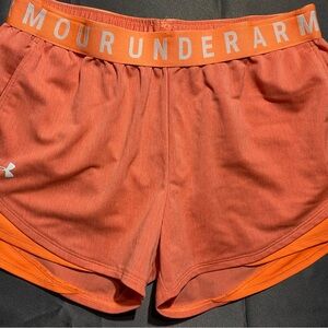 Under Armour Women's Bright Orange Athletic Shorts